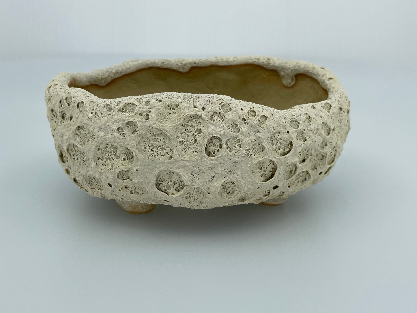 4.2" Wide Oval Moon Accent Pot