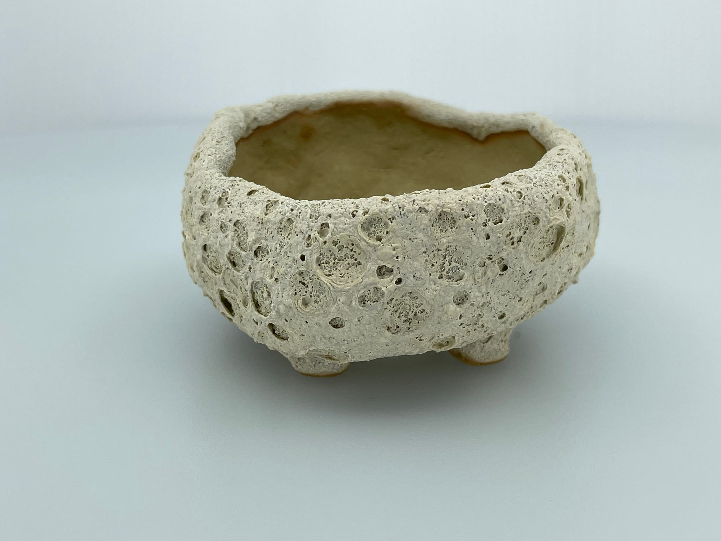 4.2" Wide Oval Moon Accent Pot